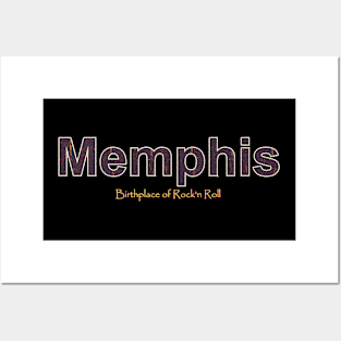 Memphis Grunge Text Posters and Art